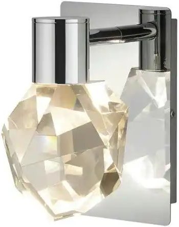 Trio LED Kristall Wandleuchte ¦ silber ¦ Maße (cm): B: 11 H: 17,5 Lampen & Leuchten > Wandleuchten - Höffner