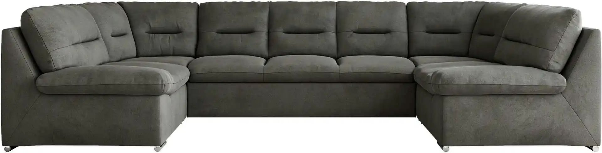 Wohnlandschaft mit Schlaffunktion Comodo ¦ grau ¦ Maße (cm): B: 340 H: 93 Polstermöbel > Sofas > Wohnlandschaften - Höff...