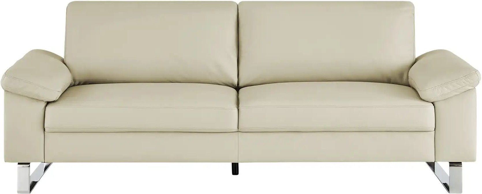 Max Schelling Ledersofa aus Echtleder Maximum ¦ beige ¦ Maße (cm): B: 224 H: 86 T: 97.0 Polstermöbel > Sofas > 3-Sitzer ...