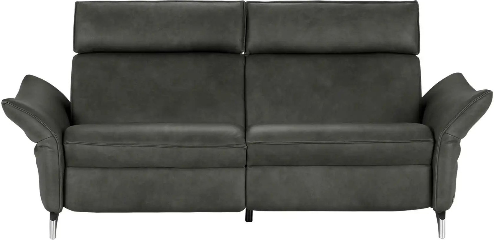 Thumbnail - himolla Einzelsofa aus Echtleder 1926 ¦ grau ¦ Maße (cm): B: 194 H: 94 T: 95.0 Polstermöbel > Sofas > 2-Sitzer - Höffner