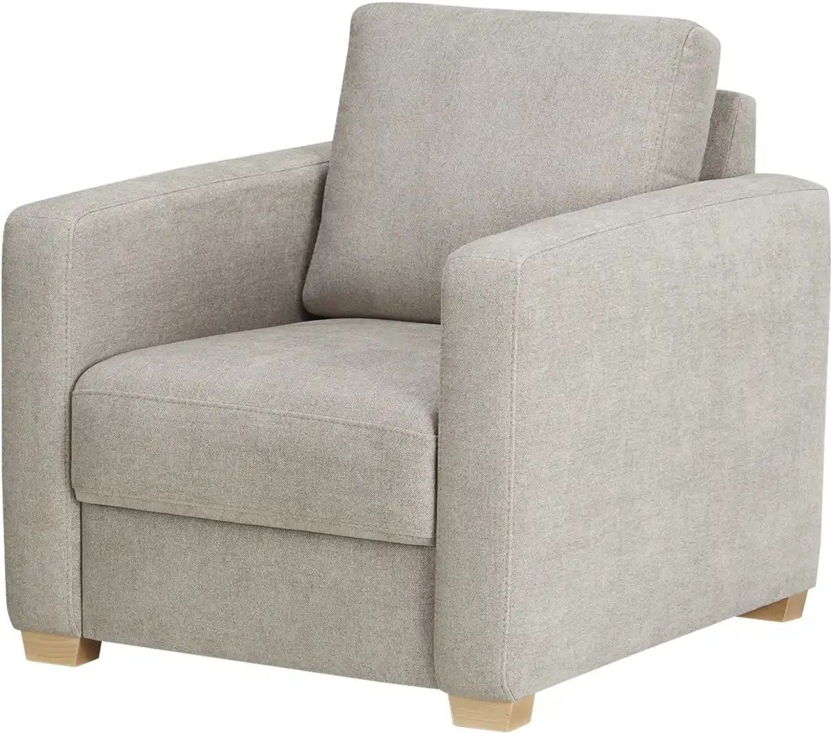 bobb Sessel mit Boxspringpolsterung Lisa de Luxe ¦ grau ¦ Maße (cm): B: 85 H: 90 T: 93.0 Polstermöbel > Sessel > Relaxs...