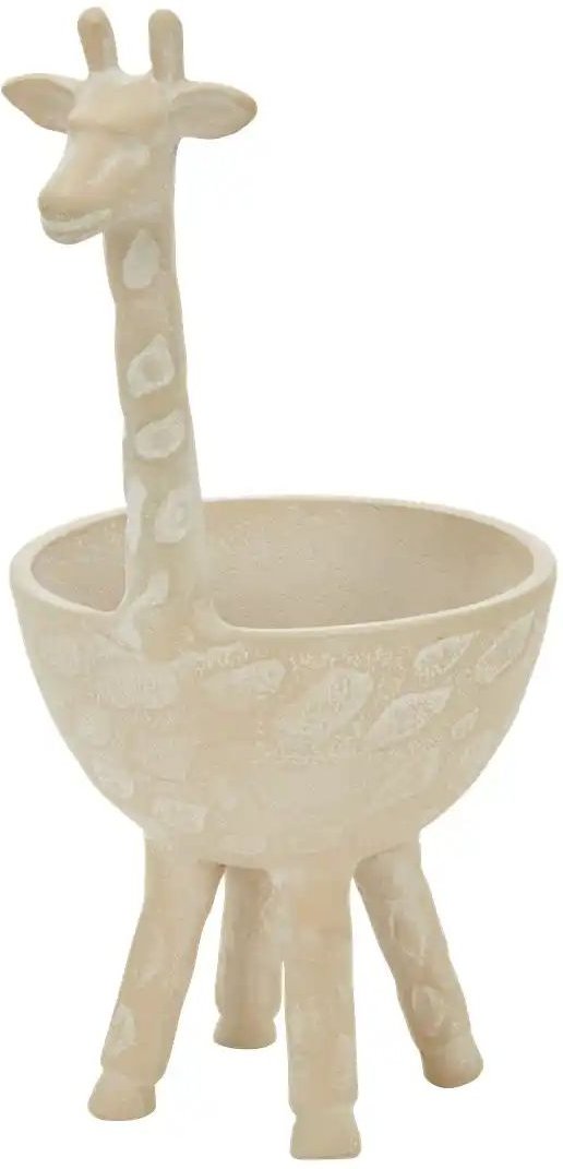 HOME STORY Deko Schale Giraffe ¦ beige ¦ Aluminium ¦ Maße (cm): B: 16 H: 23 T: 11.0 Accessoires > Deko-Schalen - Höffn...