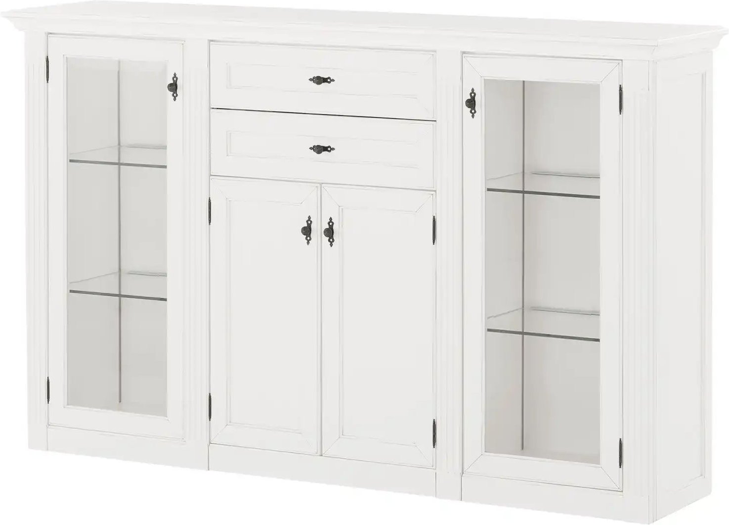 maison bleue Highboard Petit Chalet ¦ weiß ¦ Maße (cm): B: 192 H: 119 T: 44.0 Kommoden & Sideboards > Highboards - Höff...
