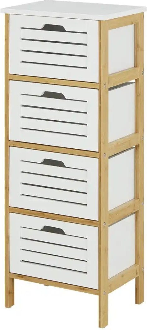 Badregal Wielandsee ¦ weiß ¦ Maße (cm): B: 38 H: 96 T: 29.0 Regale > Badregale - Höffner