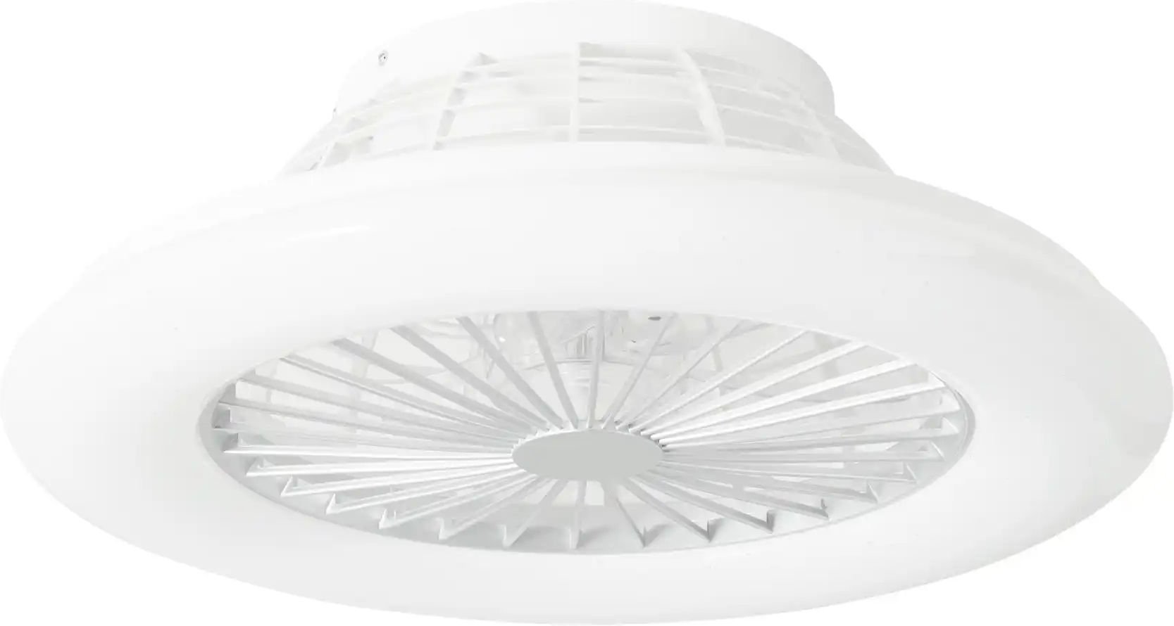 Deckenventilator titanfarben/ Sternenhimmeleffekt ¦ silber ¦ Maße (cm): H: 16,8 Ø: 50 Lampen & Leuchten > Deckenleuch...