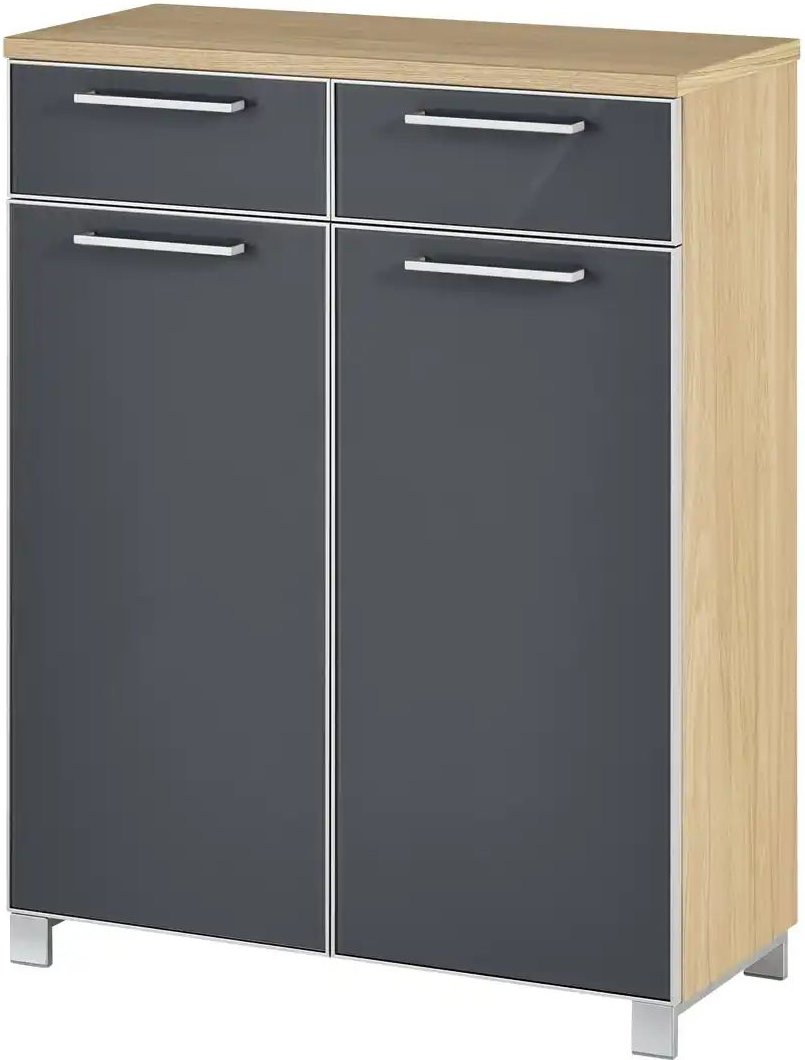 Schuhschrank Duna ¦ grau ¦ Maße (cm): B: 84 H: 108 T: 37.0 Garderoben & Kleiderstangen > Garderoben Schuhschränke - Höf...