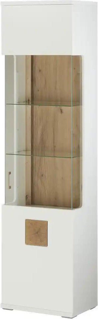 uno Vitrine Topeka ¦ weiß ¦ Maße (cm): B: 55 H: 209 T: 38.0 Schränke > Vitrinen - Höffner