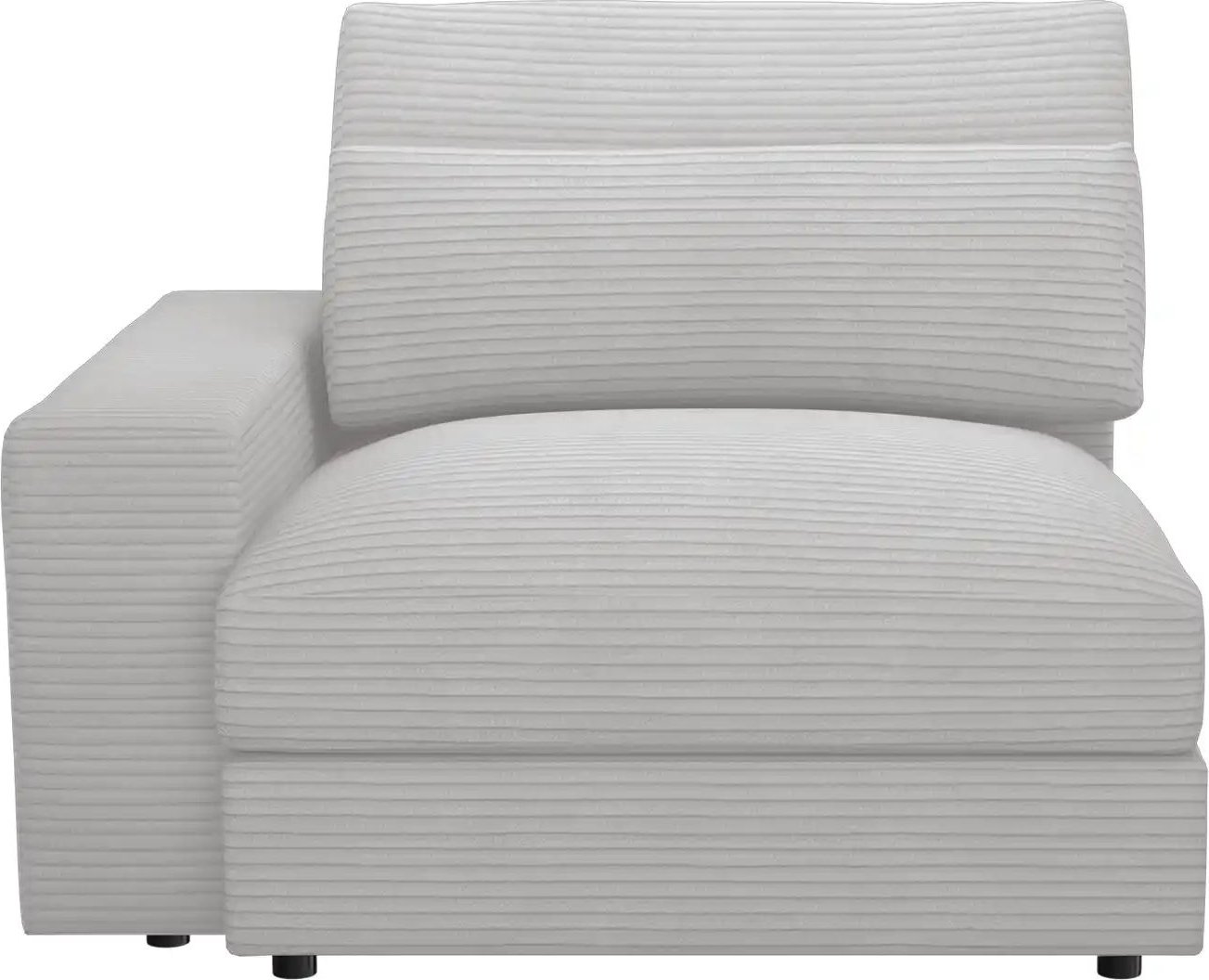 Element Einsitzer Armlehne links Branna ¦ grau ¦ Maße (cm): B: 116 H: 88 T: 120.0 Polstermöbel > Sofas > Modulsofas - Hö...