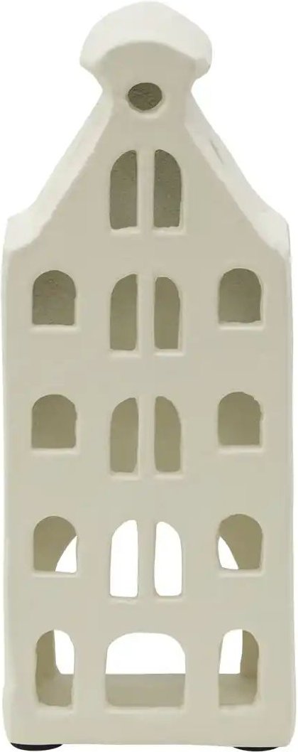 HOME STORY Windlicht Haus ¦ creme ¦ Aluminium ¦ Maße (cm): B: 7 H: 17 T: 5.5 Weihnachten - Höffner