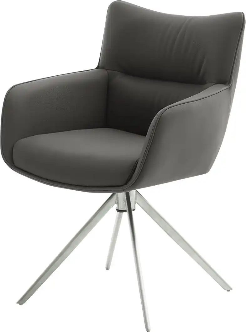 Armlehnstuhl drehbar Remona ¦ grau ¦ Maße (cm): B: 61 H: 88 T: 62.0 Stühle > Esszimmerstühle > Esszimmerstühle mit Armle...