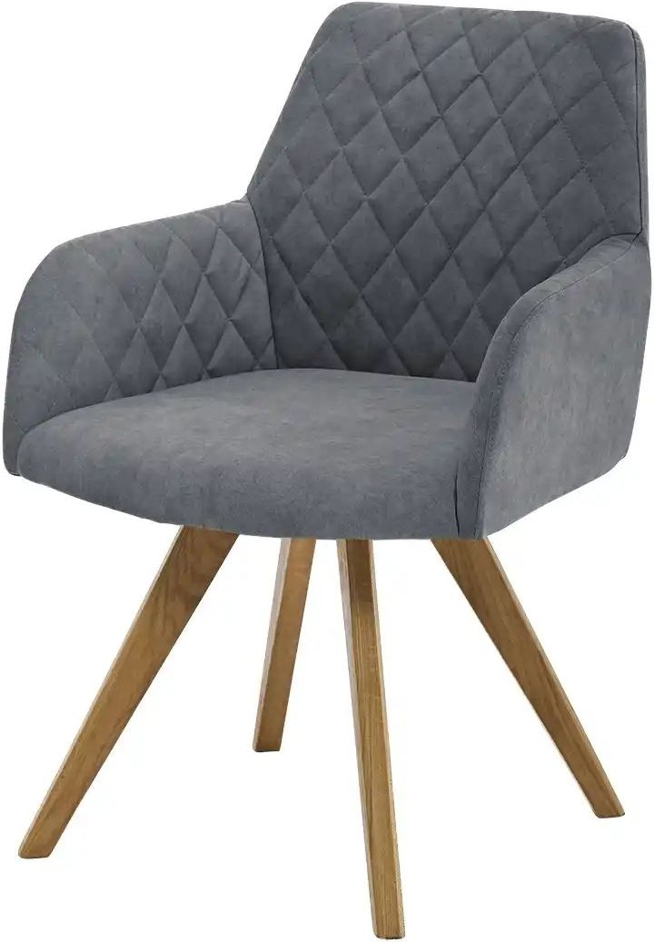 Dine + Mine Esszimmerstuhl Bristol 1 ¦ grau ¦ Maße (cm): B: 61 H: 88 T: 66.5 Stühle > Küchenstühle > Küchenstühle mit A...