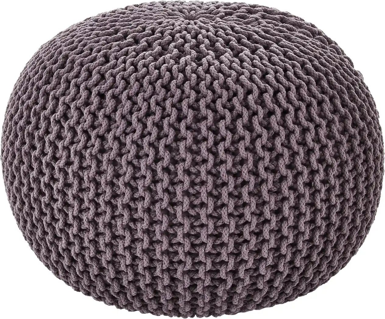 como Strickpouf ¦ grau ¦ Maße (cm): H: 45 Ø: 65 Dekokissen & Decken > Kissen > Bodenkissen - Höffner