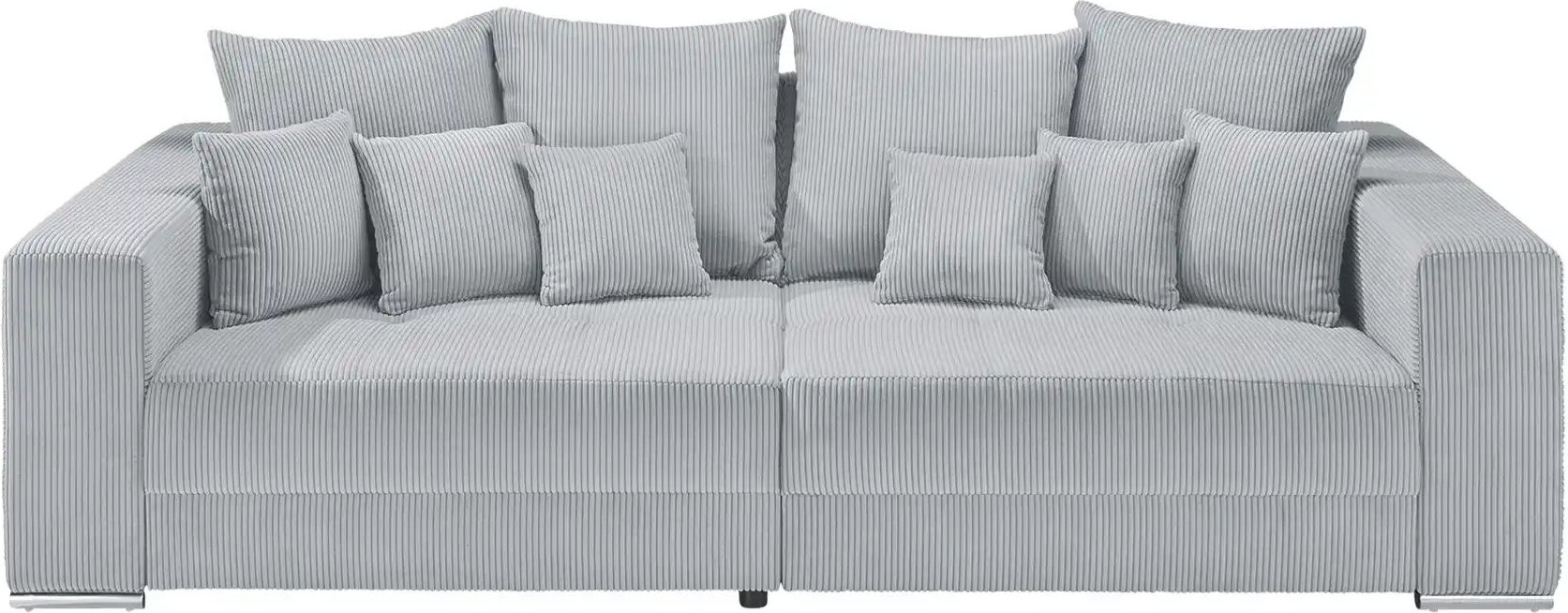 uno Bigsofa aus Cordstoff Ricardo ¦ grau ¦ Maße (cm): B: 262 H: 85 T: 111.0 Polstermöbel > Sofas > 3-Sitzer - Höffner