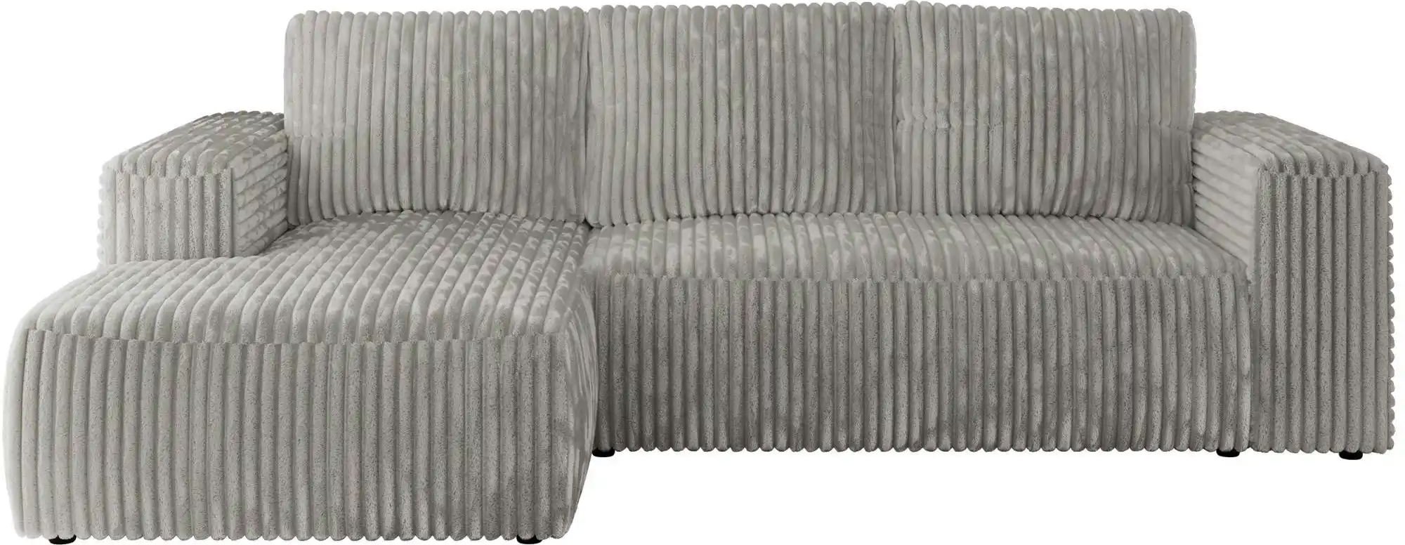 Ecksofa Beige mit Schlaffunktion Trentino ¦ grau ¦ Maße (cm): B: 266 H: 89 Polstermöbel > Sofas > Ecksofas - Höffner