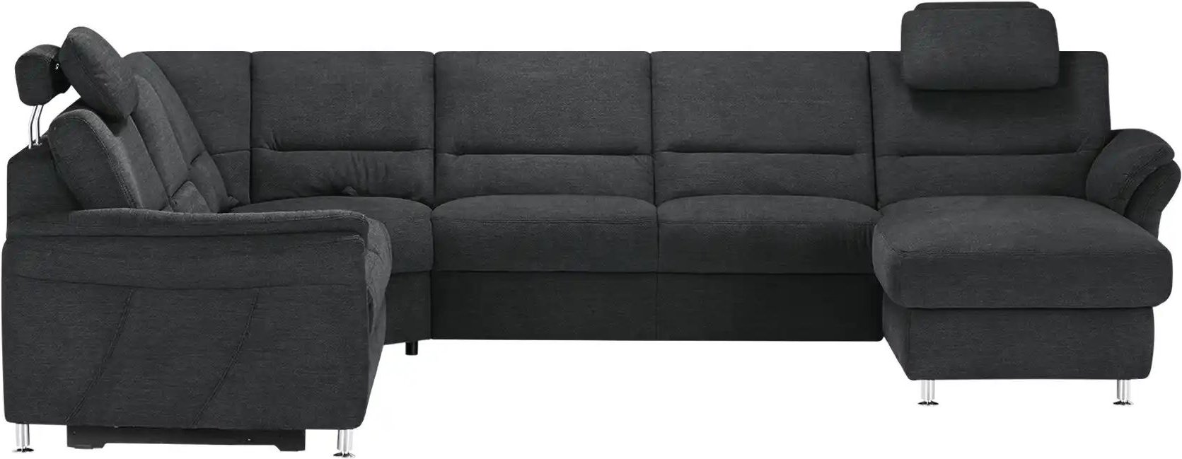 meinSofa Wohnlandschaft  Donald ¦ schwarz ¦ Maße (cm): B: 335 H: 89 T: 262.0 Polstermöbel > Sofas > Wohnlandschaften - H...