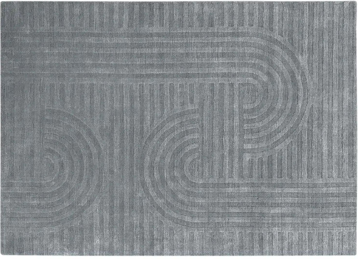 Handweb-Teppich Missouri ¦ grau ¦ Viskose,Wolle ¦ Maße (cm): B: 190 Teppiche > Einfarbige Teppiche - Höffner