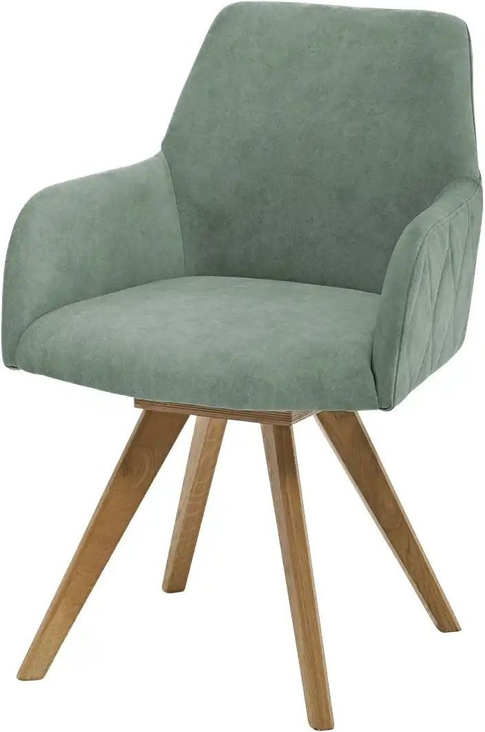 Woodford Esszimmerstuhl Damask ¦ grün ¦ Maße (cm): B: 61 H: 88 T: 66.5 Stühle > Küchenstühle > Küchenstühle mit Armlehn...