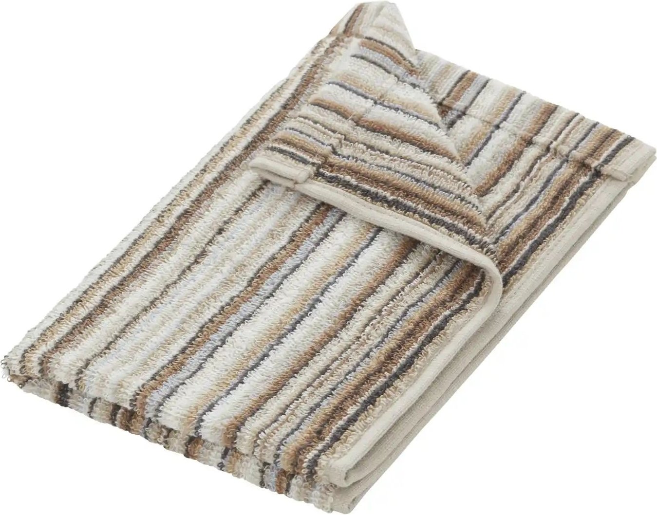 como Gästetuch Jacquard Streifen ¦ braun ¦ Maße (cm): B: 30 Badtextilien > Handtücher & Badetücher > Handtücher - Höffn...