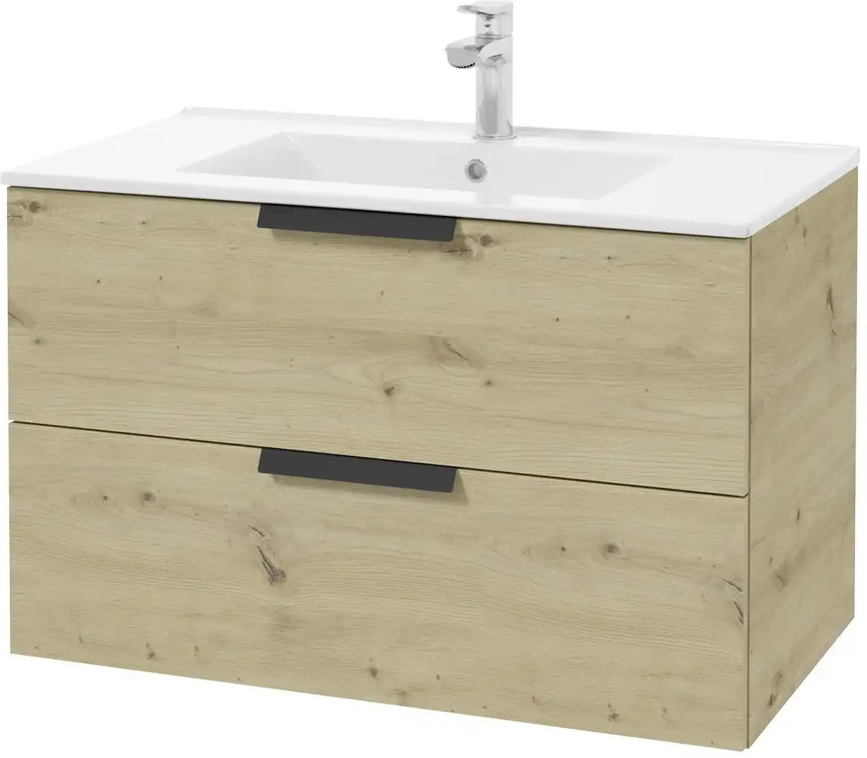 Waschtischunterschrank Fährsee ¦ holzfarben ¦ Maße (cm): B: 80 H: 50 T: 45.0 Schränke > Badschränke > Waschbecken-unter...