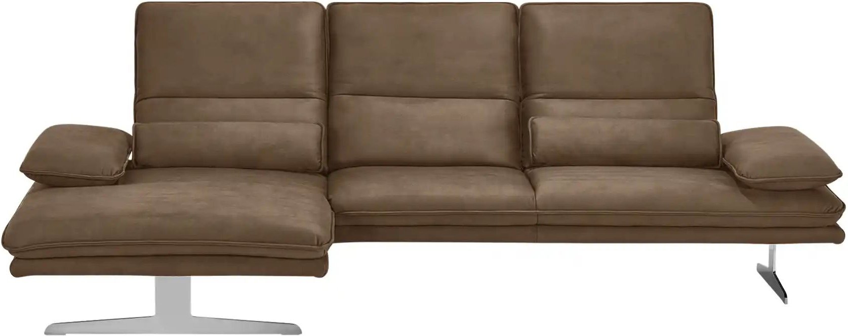 Thumbnail - W.SCHILLIG Ecksofa aus Mikrofaser Broadway ¦ braun ¦ Maße (cm): B: 291 H: 94 T: 164.0 Polstermöbel > Sofas > Ecksofas - ...