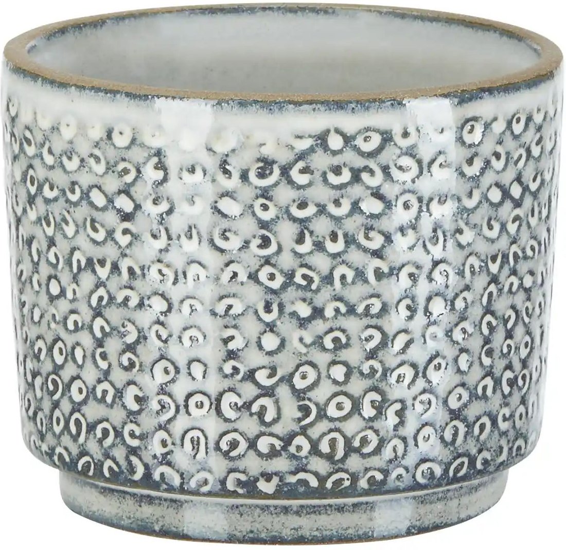 HOME STORY Übertopf ¦ grau ¦ Steinzeug ¦ Maße (cm): H: 9 Ø: 11 Accessoires > Dekoartikel - Höffner