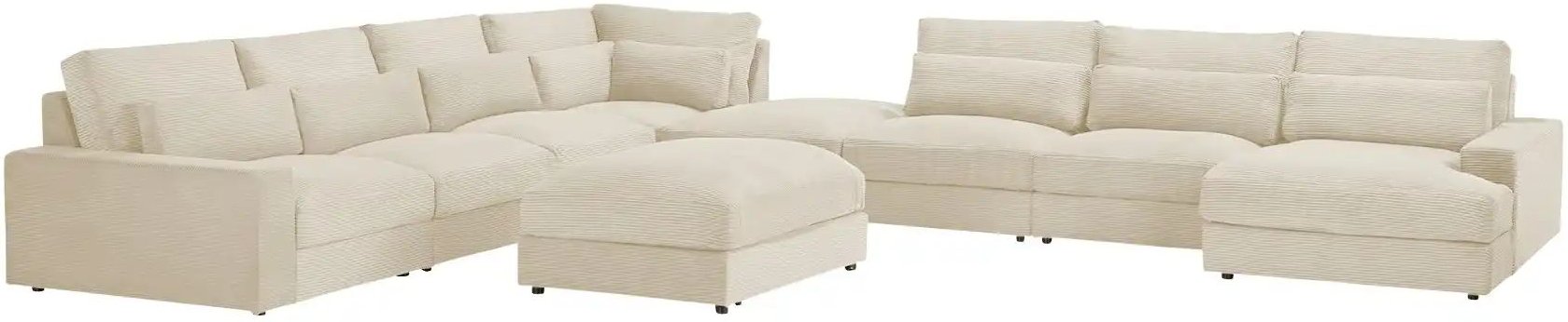 Wohnlandschaft Branna ¦ creme ¦ Maße (cm): B: 502 H: 88 T: 412.0 Polstermöbel > Sofas > Wohnlandschaften - Höffner