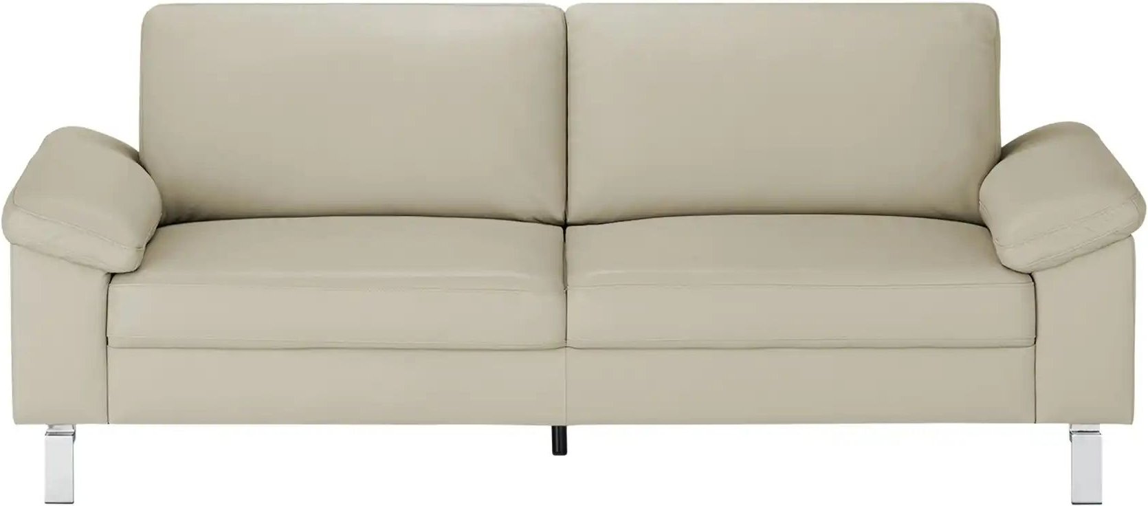 Max Schelling Ledersofa mit Winkelfüßen Maximum ¦ creme ¦ Maße (cm): B: 184 H: 86 T: 97.0 Polstermöbel > Sofas > 2-Sitze...