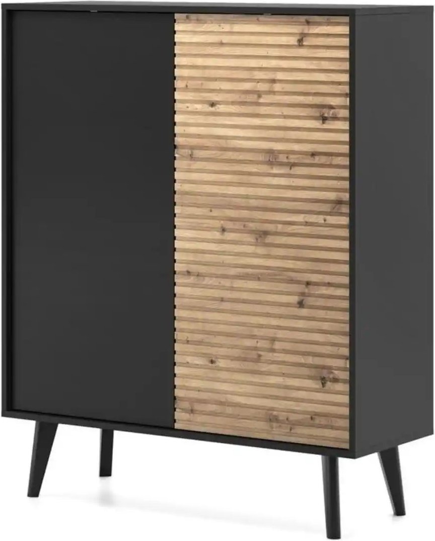 Highboard Willow ¦ schwarz ¦ Maße (cm): B: 104 H: 125 Kommoden & Sideboards > Highboards - Höffner