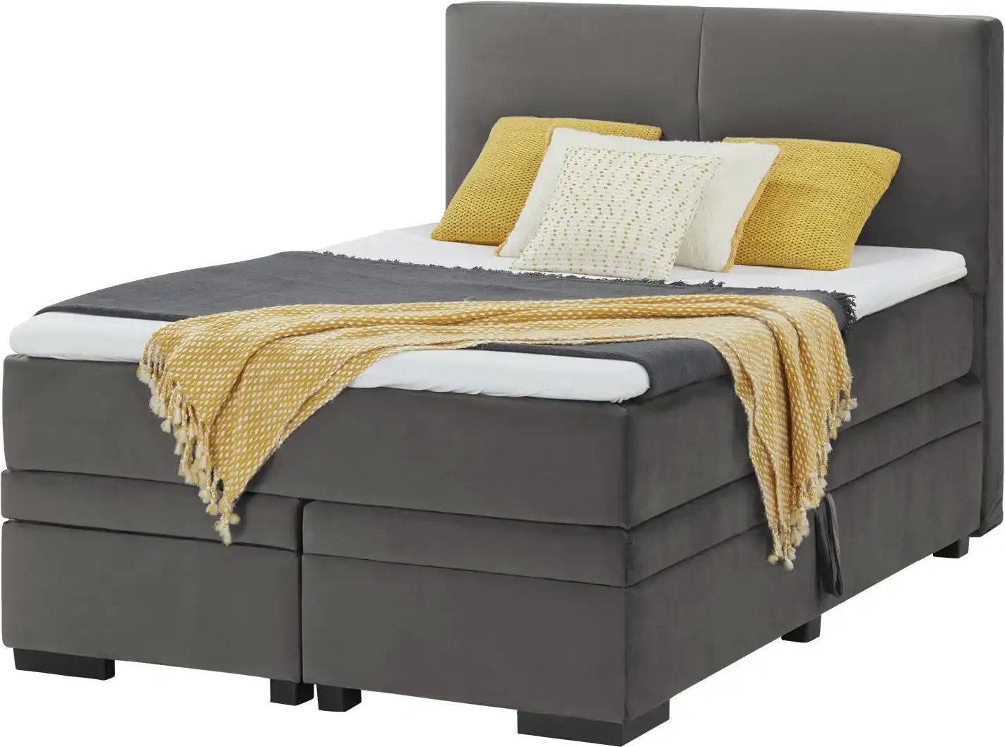 Boxi Boxspringbett mit Bettkasten Boxi Classic ¦ grau ¦ Maße (cm): B: 140 H: 125 Betten > Boxspringbetten - Höffner