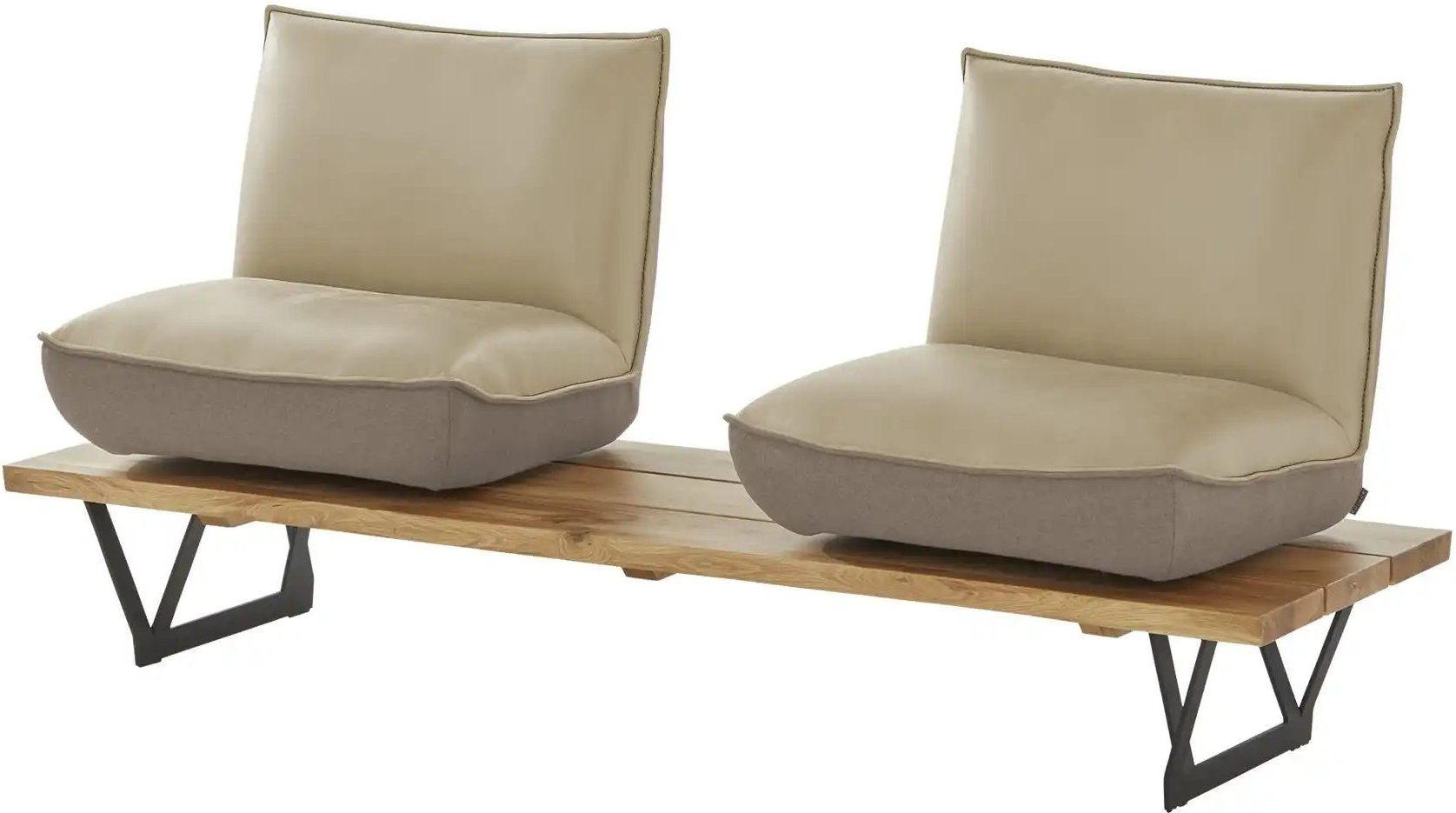 KOINOR Kufenbank Schwof ¦ beige ¦ Maße (cm): B: 190 H: 88 T: 70.0 Bänke > Einzelbänke - Höffner