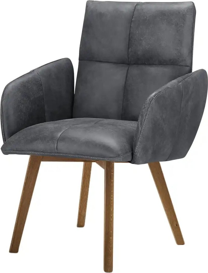 Woodford Esszimmerstuhl mit Steppung im Rücken Leonie ¦ grau ¦ Maße (cm): B: 66 H: 93 T: 66.0 Stühle > Esszimmerstühle >...