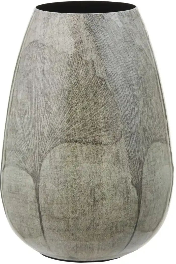 Vase ¦ grau ¦ Metall ¦ Maße (cm): B: 15 H: 20 Accessoires > Vasen - Höffner