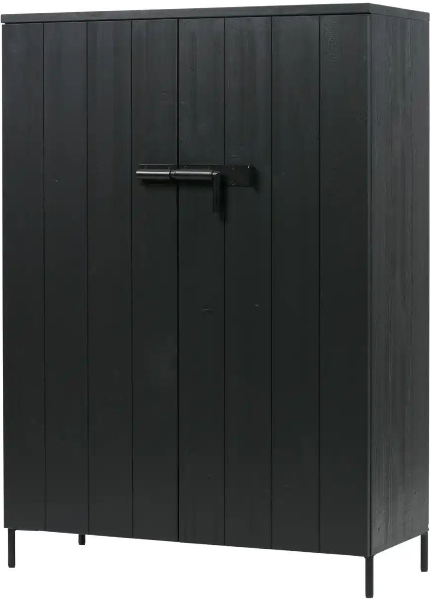 WOOOD Highboard ¦ schwarz ¦ Maße (cm): B: 100 H: 140,5 Kommoden & Sideboards > Highboards - Höffner