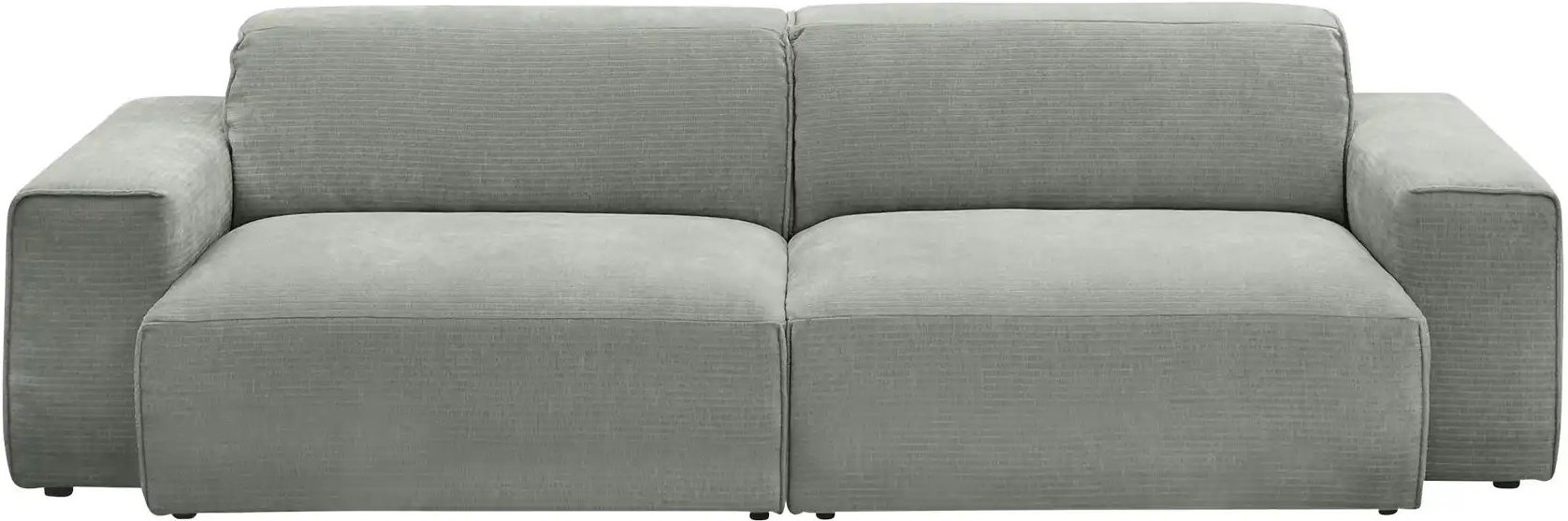 Gray & Jones Einzelsofa im Trendstoff Baltic Breeze ¦ grau ¦ Maße (cm): B: 196 H: 71 T: 101.0 Polstermöbel > Sofas > 2-S...