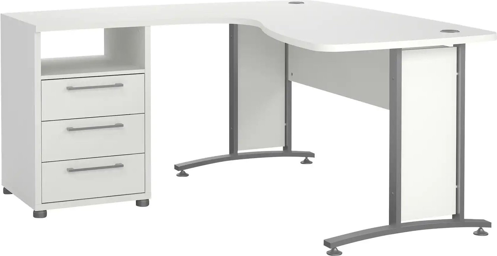 Ecktisch-Kombination Success ¦ weiß ¦ Maße (cm): B: 159 H: 74,5 T: 150.5 Tische > Schreibtische - Höffner