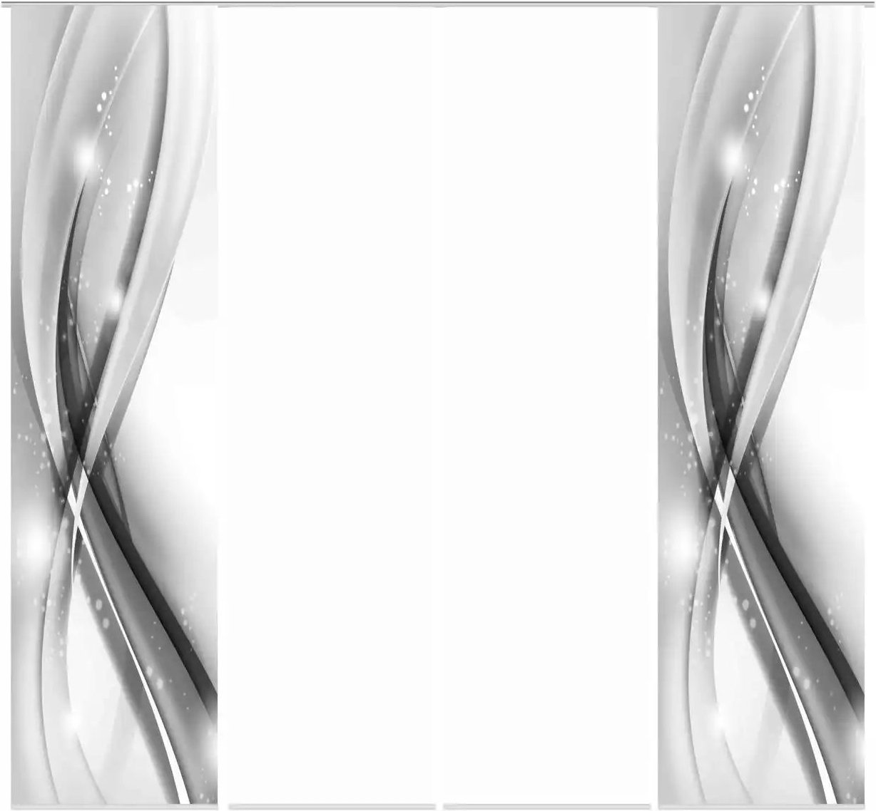 HOME Wohnideen Schiebevorhang 3er-Set ¦ grau ¦ Maße (cm): B: 60 H: 245 Gardinen & Rollos > Gardinen & Vorhänge > Schie...