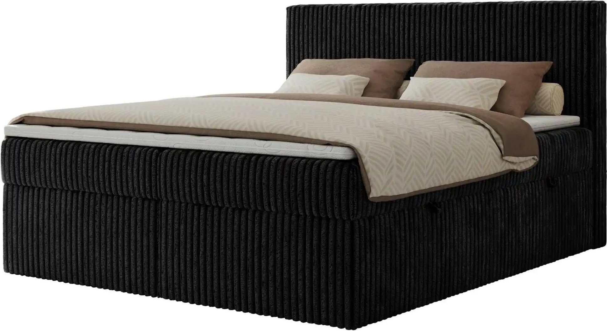 Boxbett mit Bettkasten Tiliano ¦ schwarz ¦ Maße (cm): B: 184 H: 119 Betten > Komfortbetten - Höffner
