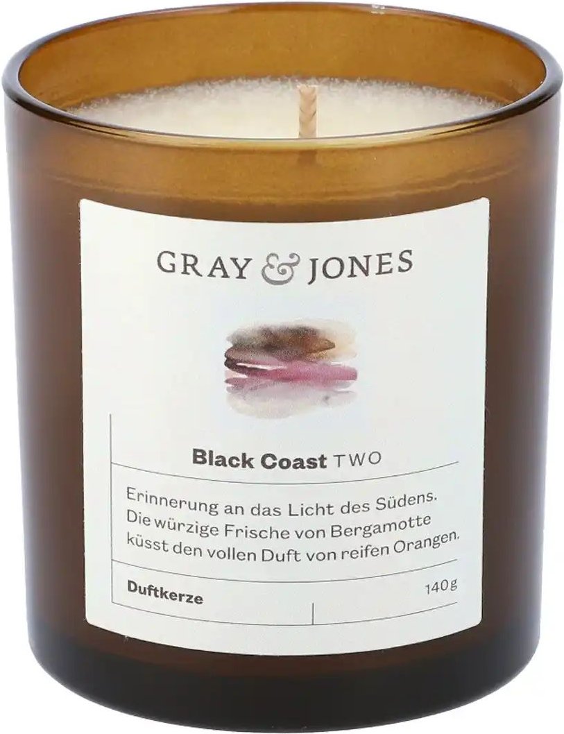 Gray & Jones Duftkerze Black Coast TWO ¦ Glas,Wachs ¦ Maße (cm): H: 7,5 Ø: 7 Accessoires > Kerzen & Kerzenständer - Hö...