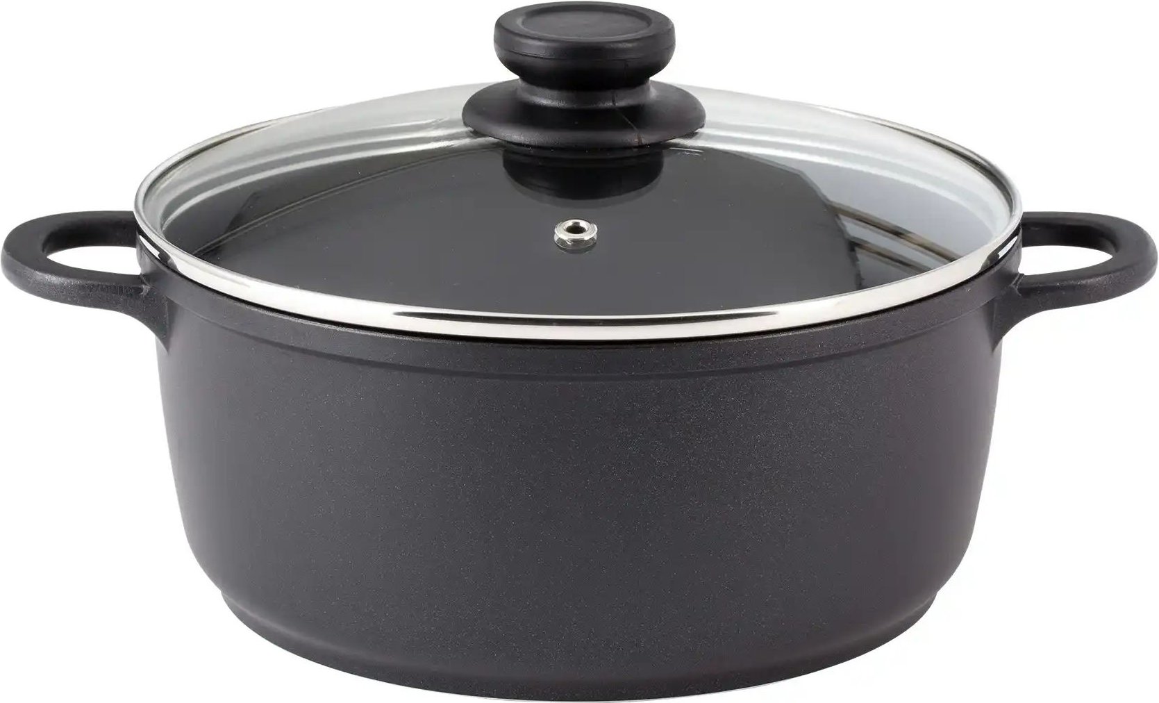 KHG Alugusstopf 20 cm ¦ schwarz ¦ Aluminium-Guss ¦ Maße (cm): H: 9 Ø: 20 Töpfe & Pfannen & Zubehör > Töpfe - Höffner