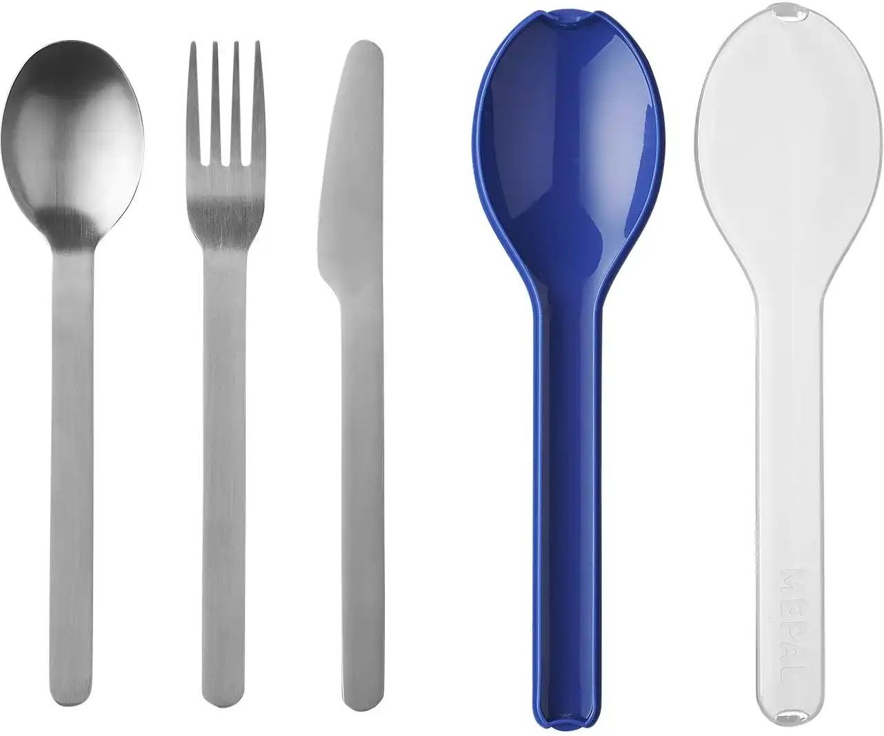 Mepal Besteckset "To Go" Ellipse ¦ blau ¦ Edelstahl,Kunststoff ¦ Maße (cm): B: 5,1 H: 2,3 Besteck > Besteck-Sets - Höf...