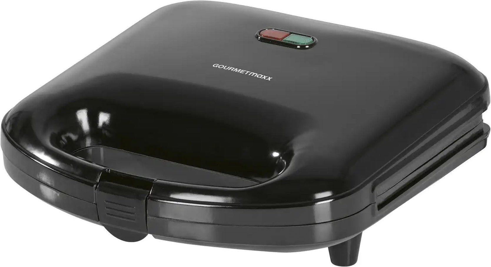 GourmetMaxx Sandwich-Maker 13805 ¦ schwarz ¦ Kunststoff,Metall ¦ Maße (cm): B: 9,5 H: 23,1 Elektrokleingeräte > Backen ...