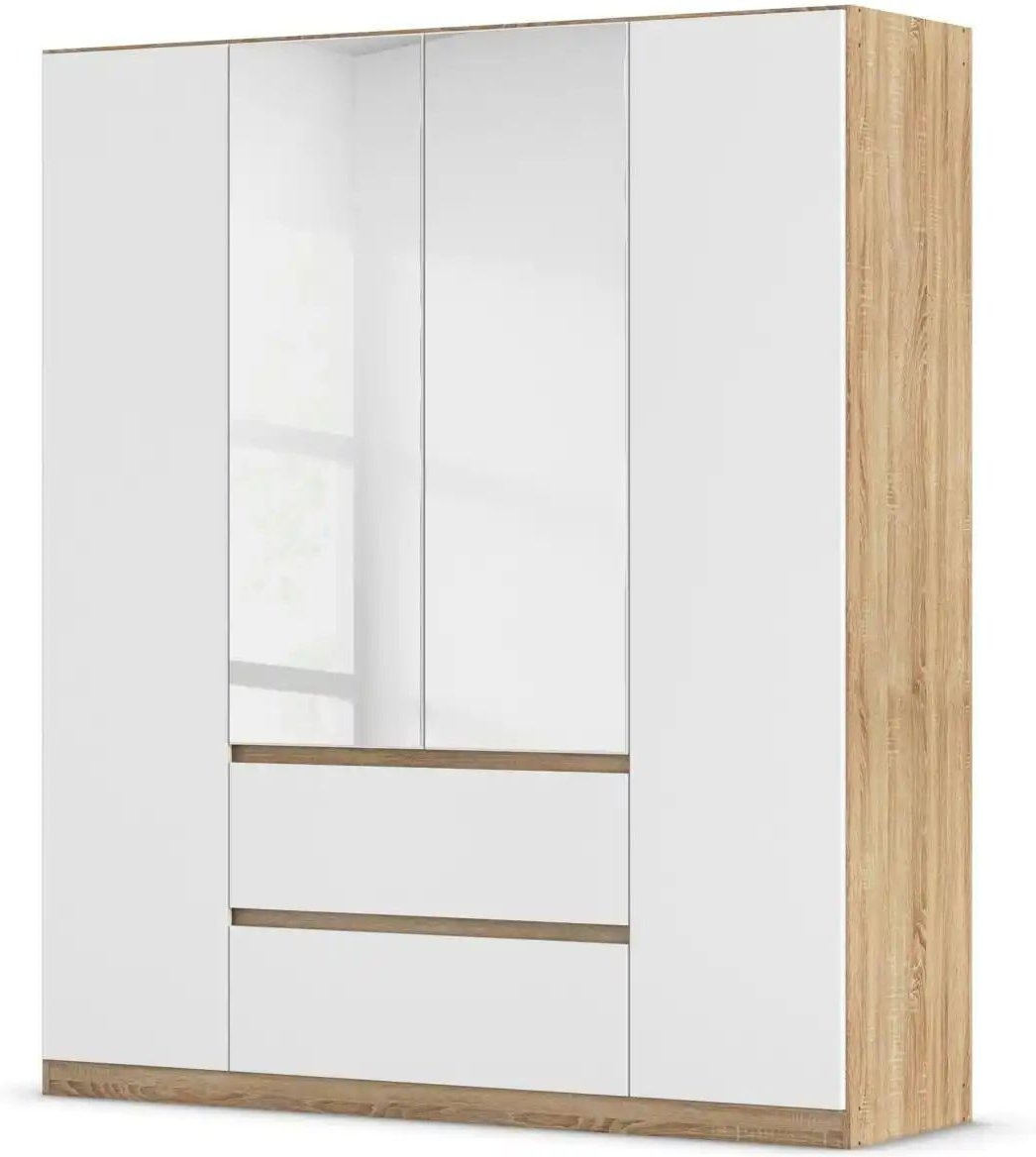 Drehtürenschrank Wigan ¦ braun ¦ Maße (cm): B: 181 H: 210 Schränke > Kleiderschränke > Drehtürenschränke - Höffner