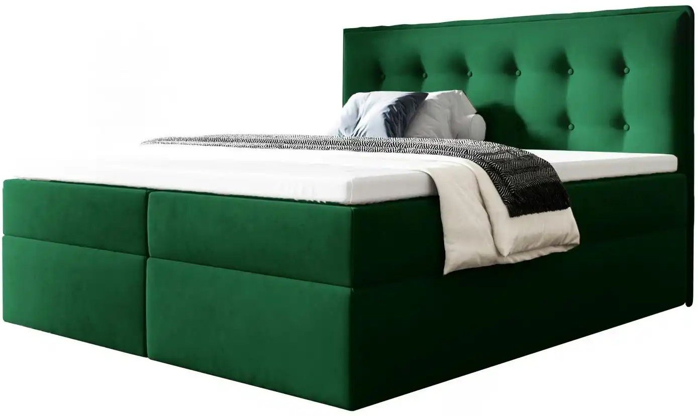 Boxbett mit Bettkasten Focus ¦ grün ¦ Maße (cm): B: 160 H: 110 Betten > Komfortbetten - Höffner