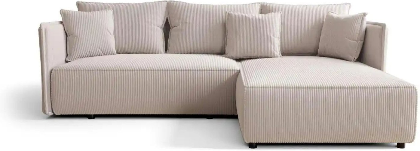 Thumbnail - Ecksofa mit Schlaffunktion Milano ¦ beige ¦ Maße (cm): B: 245 H: 85 Polstermöbel > Sofas > 3-Sitzer - Höffner