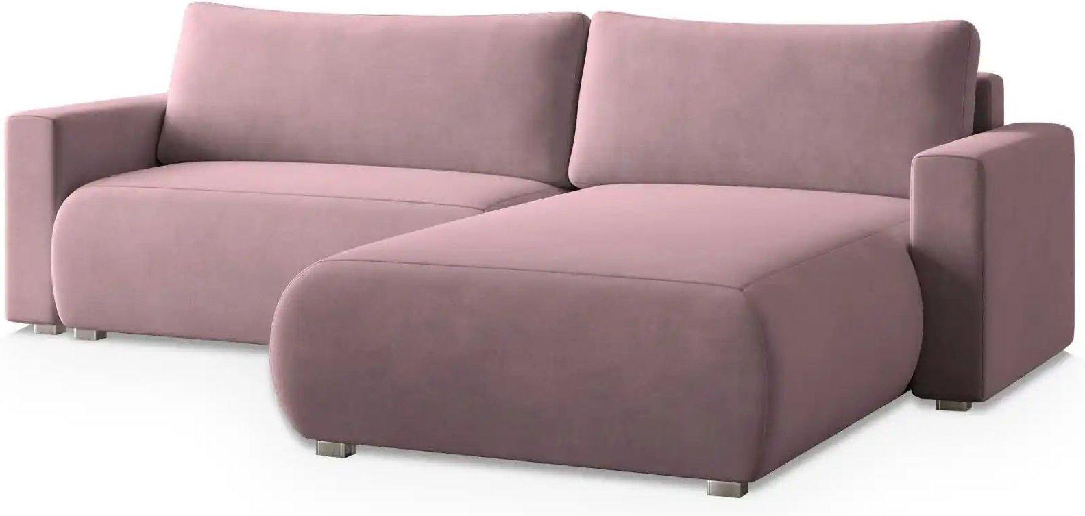 MASSENO Ecksofa mit Schlaffunktion Turin ¦ lila/violett ¦ Maße (cm): B: 265 H: 83 Polstermöbel > Sofas > Ecksofas - Höff...