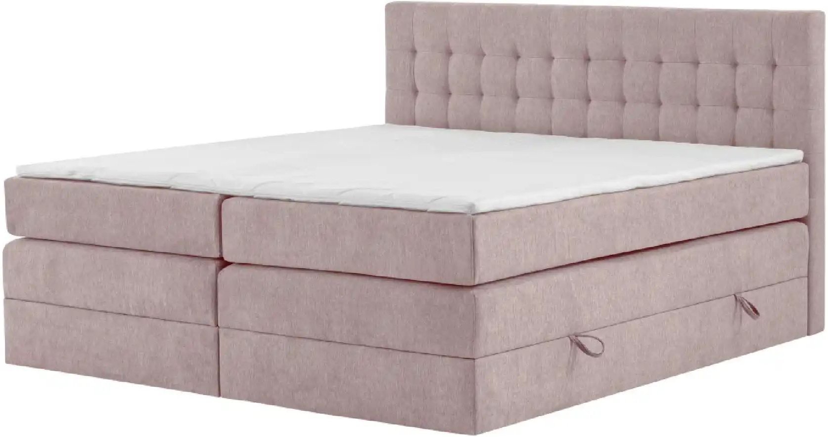 Boxspringbett mit Bettkasten Barcelona ¦ rosa/pink ¦ Maße (cm): B: 180 H: 110 Betten > Boxspringbetten - Höffner
