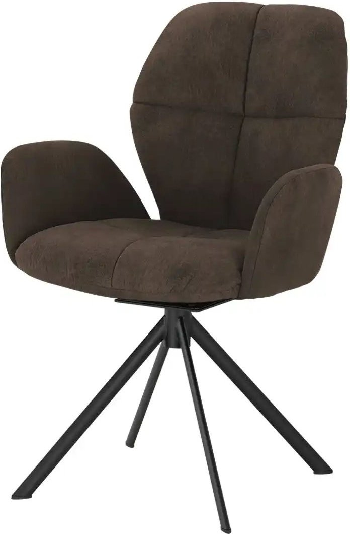 Wohnwert Polsterstuhl Luisa ¦ braun ¦ Maße (cm): B: 62 H: 90 T: 60.0 Stühle > Esszimmerstühle > Esszimmerstühle mit Arm...