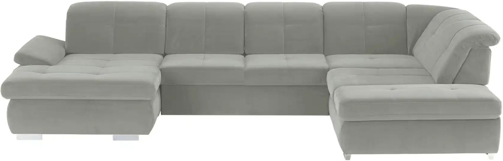 Lounge Collection Wohnlandschaft Mikrofaser Affair ¦ grau ¦ Maße (cm): B: 371 H: 100 T: 260.0 Polstermöbel > Sofas > Wo...