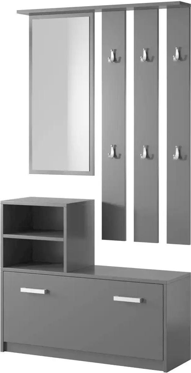 Selsey Garderobenset ¦ schwarz ¦ Maße (cm): B: 85 H: 160 Garderoben & Kleiderstangen > Garderobensysteme - Höffner