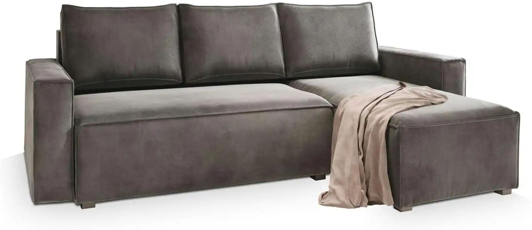 MASSENO Ecksofa mit Schlaffunktion Siles ¦ grau ¦ Maße (cm): B: 230 H: 85 Polstermöbel > Sofas > Ecksofas - Höffner